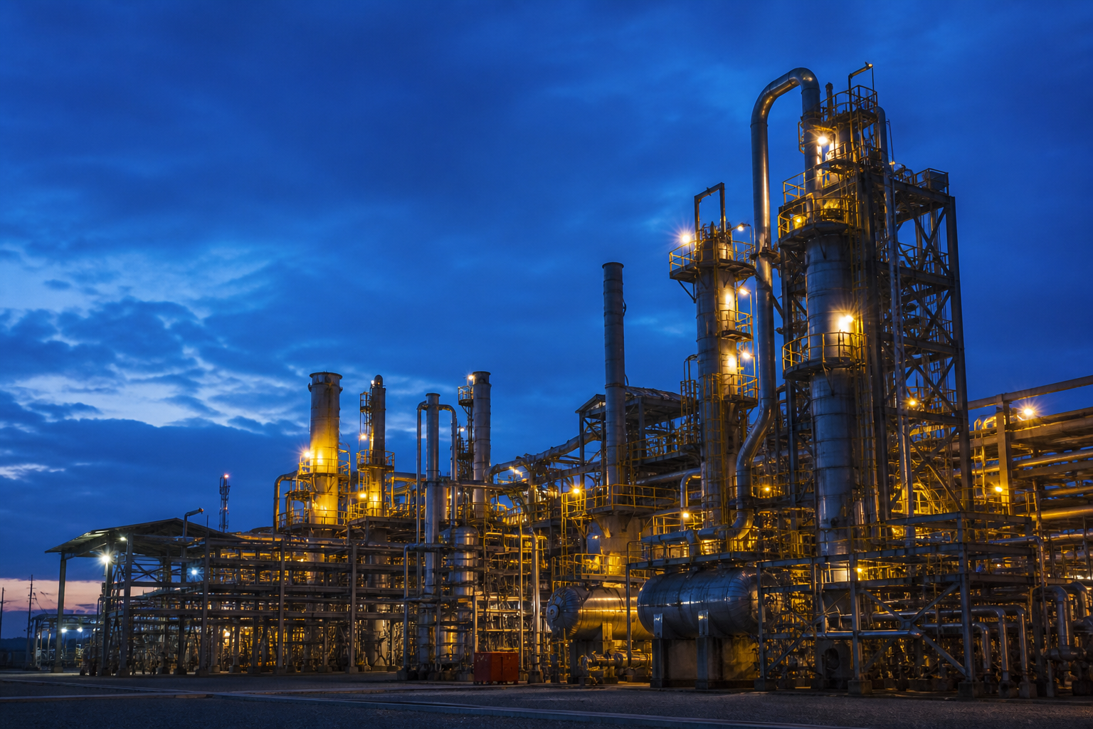 Instalação industrial com foco em eficiência energética